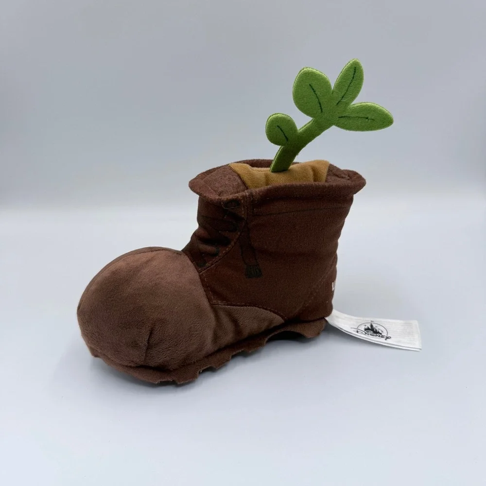 Disney Pixar Wall-E Plant in Boot Plush Brown BnL Logo Collectible 7 in